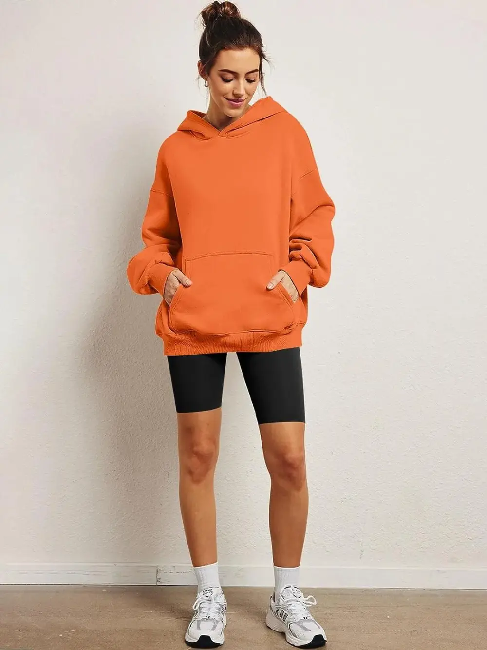 Womens Oversized Hoodies Fleece Sweatshirts Long Sleeve Sweaters Pullover Fall Clothes with Pocket