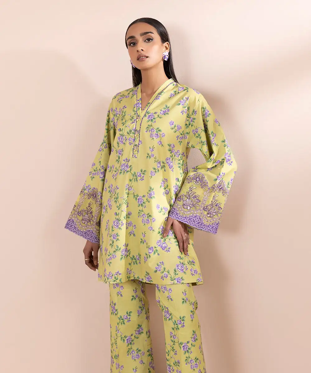 2 Piece - Embroidered Lawn Suit