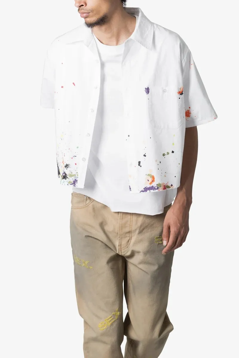 POPLIN PAINTER S/S SHIRT