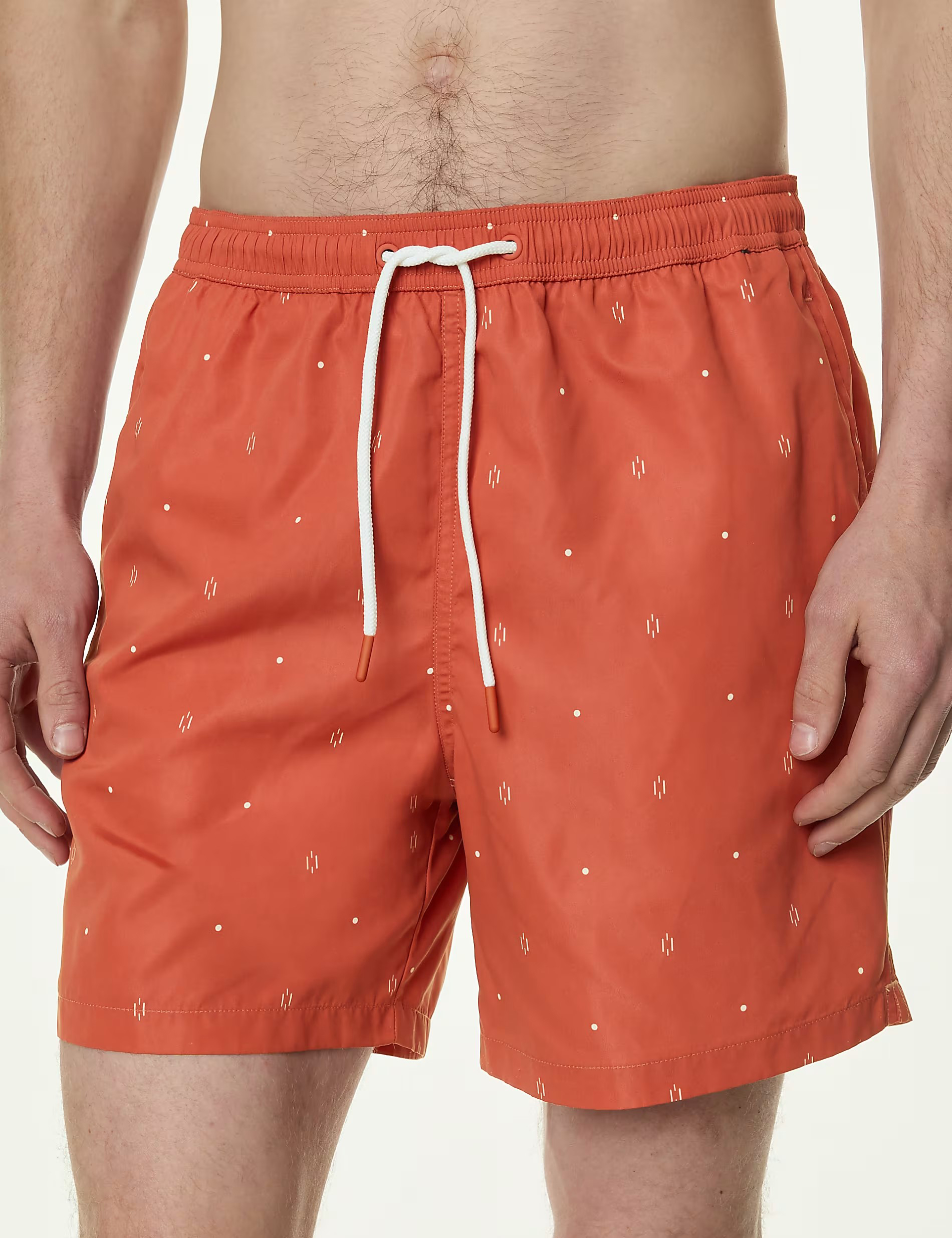 Casual Quick Dry Geometric Print Swim Shorts