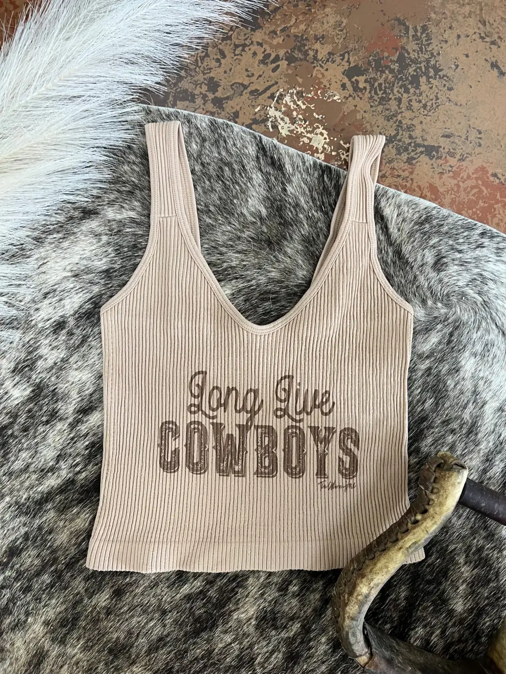 Long Live Cowboys Crop Tank