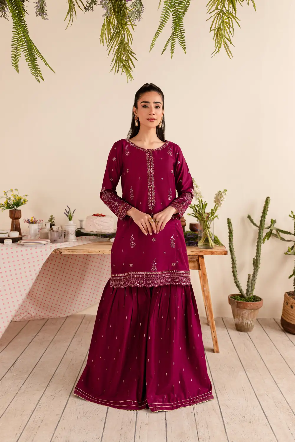 Elwood 2Pc - Embroidered Lawn Dress