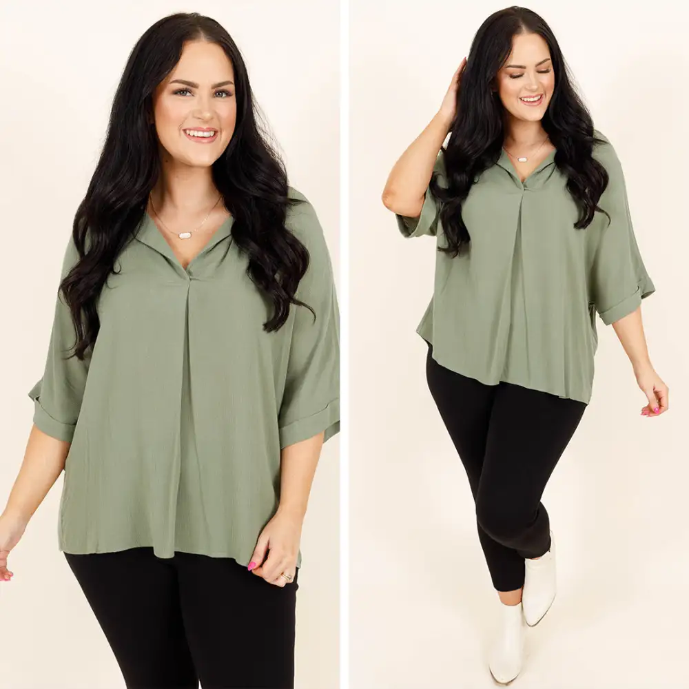 Carefree Top, Sage