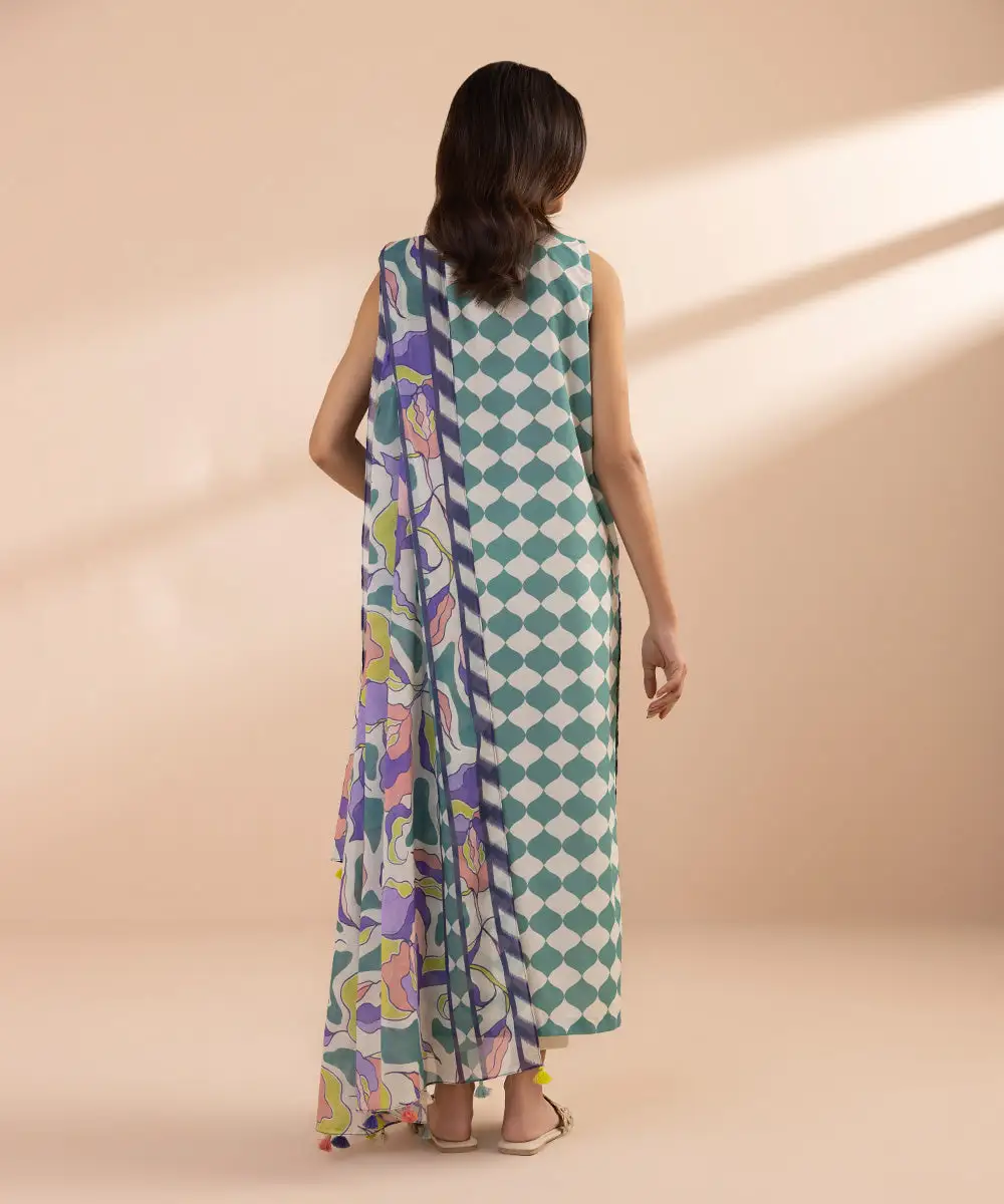 2 Piece - Printed Lawn Suit