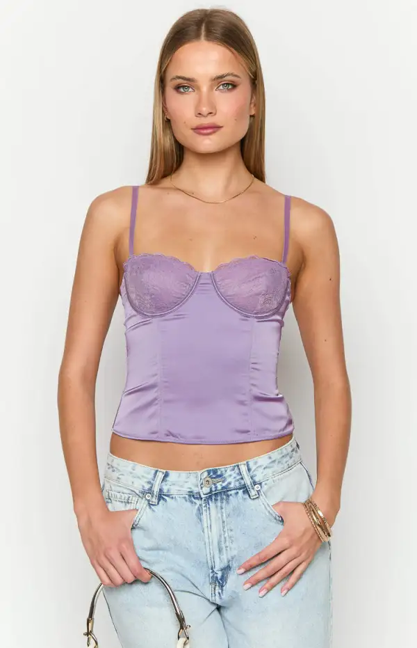 Graicey Purple Corset Top