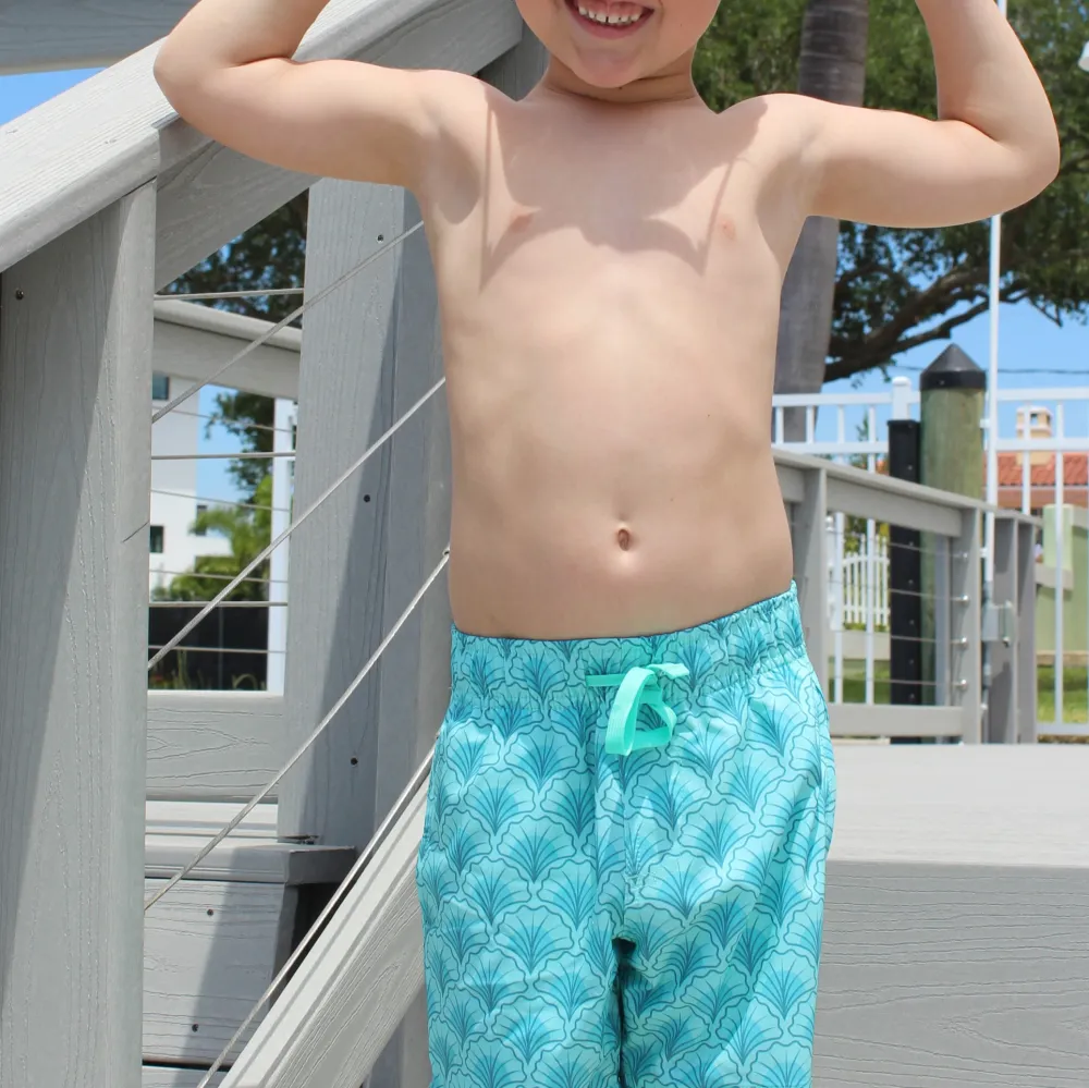 Boys Stretch Swim-Green