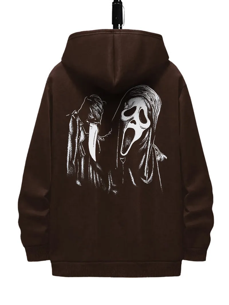 Ghost print hoodies how perfect and cozy piece for your Halloween day