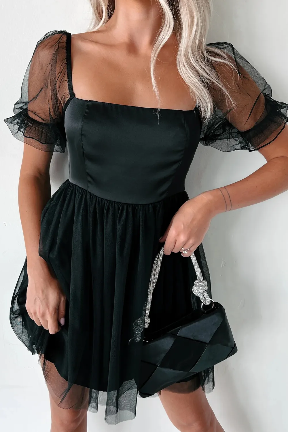 Amirah Tulle Mesh Babydoll Dress