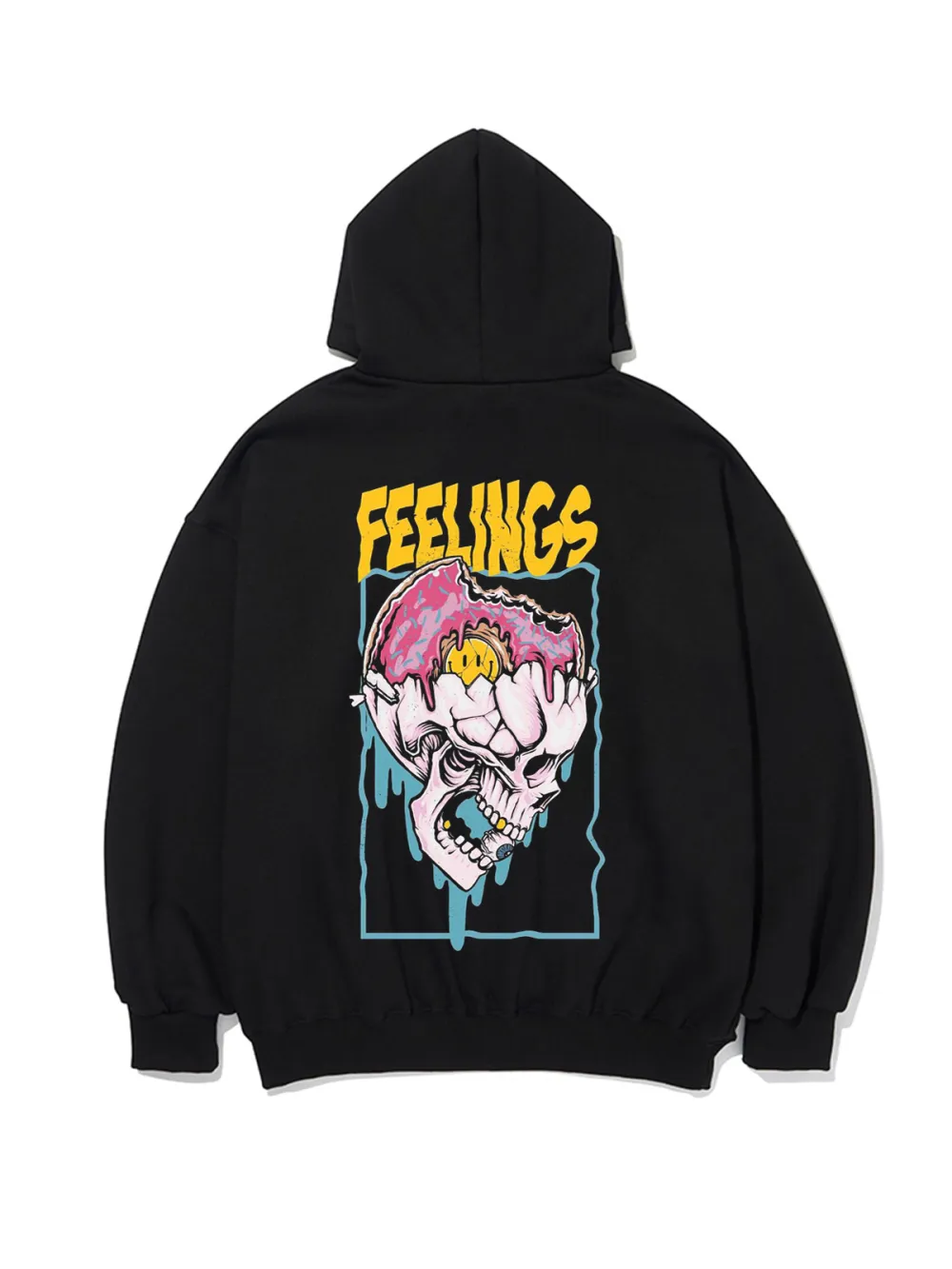 Feelings Pattern Printed Hoodie