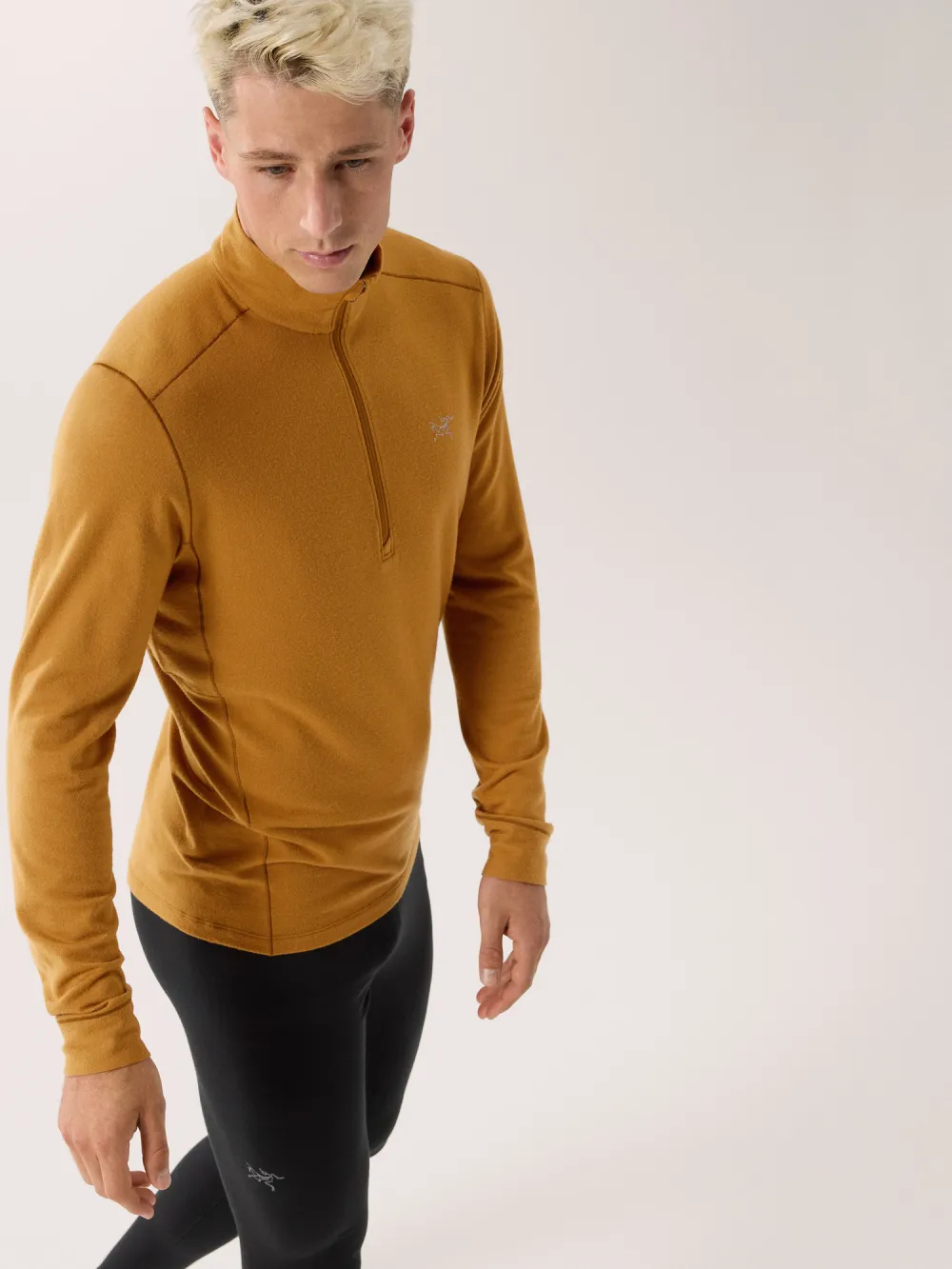 Rho Merino Wool Zip Neck Men's