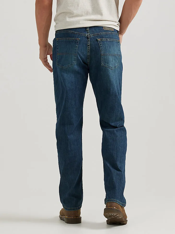 WRANGLER AUTHENTICS MEN'S RELAXED FIT COMFORT FLEX JEAN IN LIGHT STONEWASH