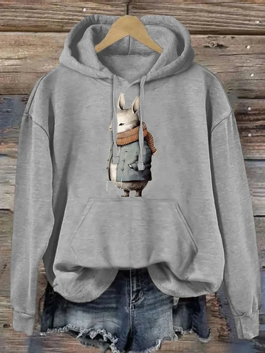 Bunny Print Hoodie