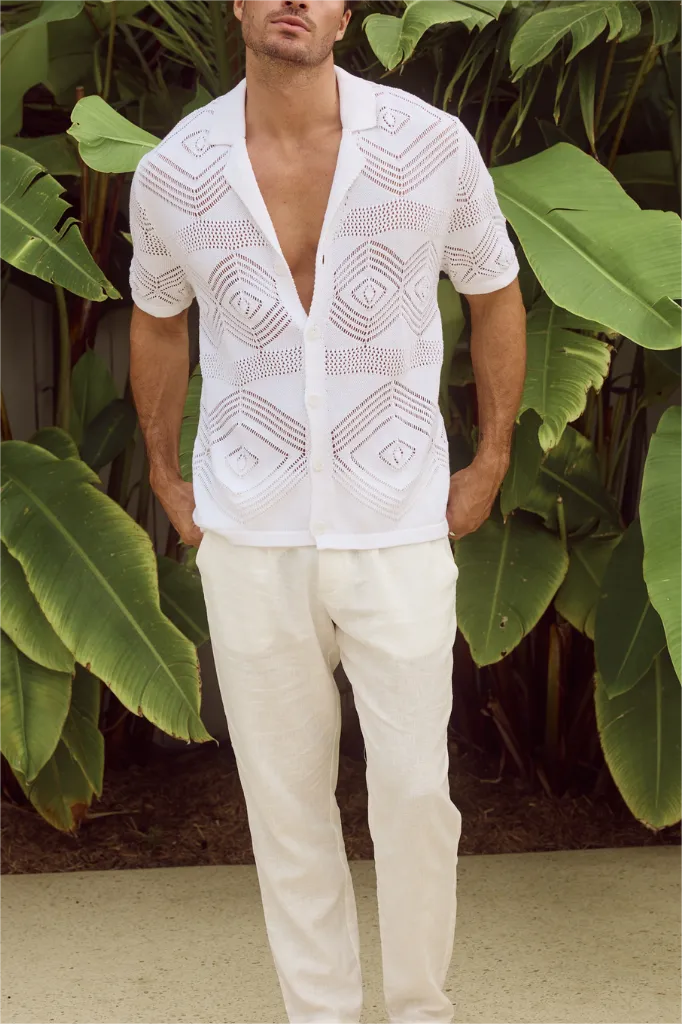 CUT OUT COTTON LIAM SHIRT