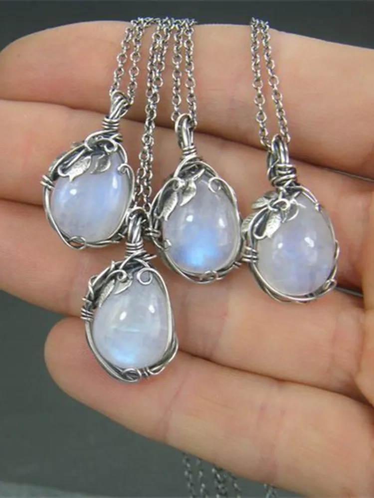 Vintage Vines Tangled Moonstone Necklace