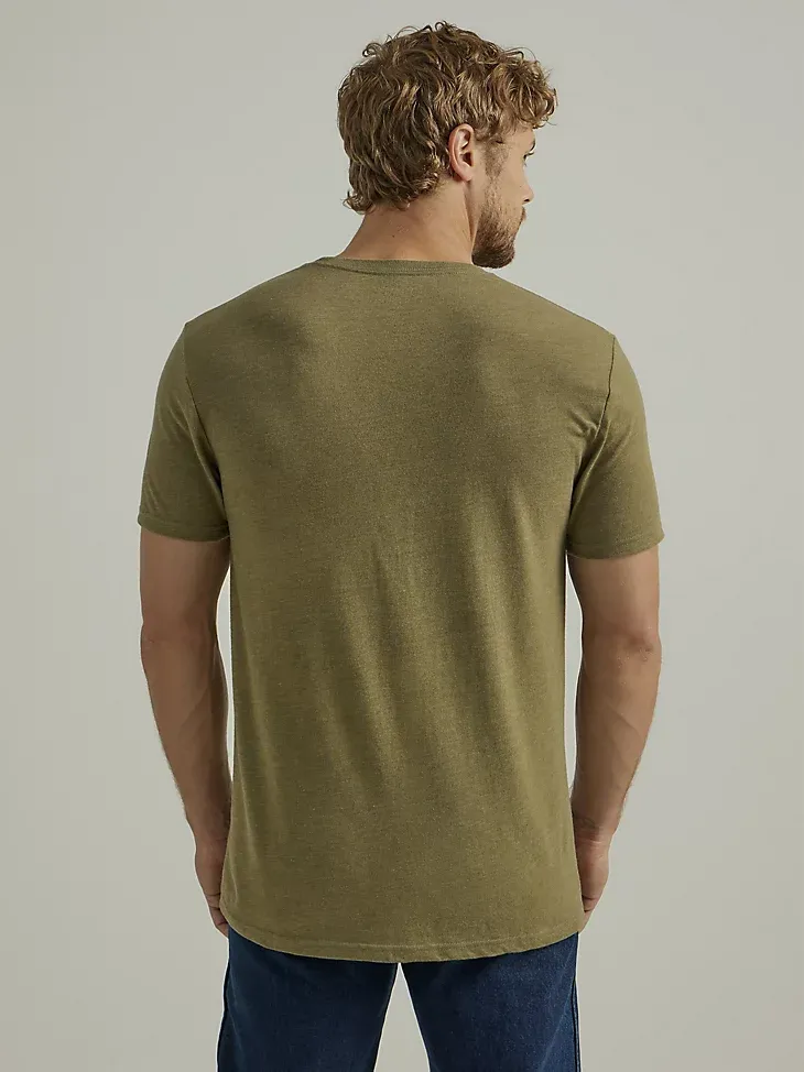 MEN'S STAY TRUE GRAPHIC T-SHIRT IN BURNT OLIVE