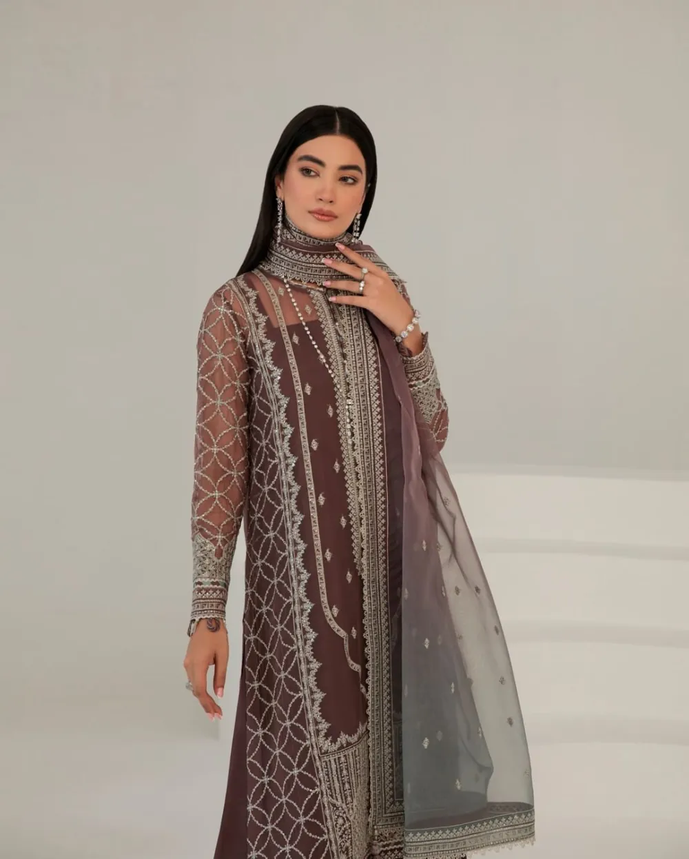 Embroidered Raw Silk Sets