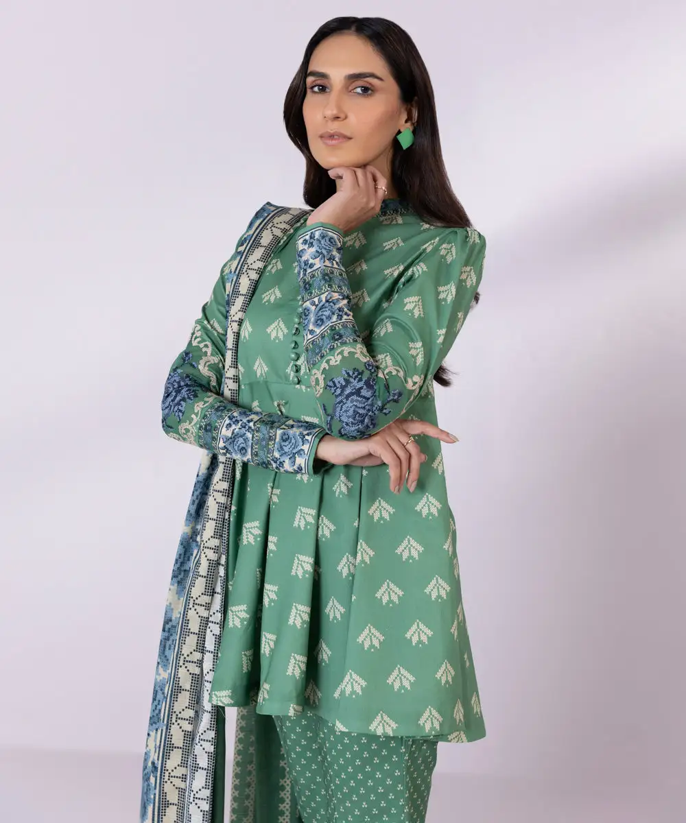 3 Piece - Embroidered Lawn Suit