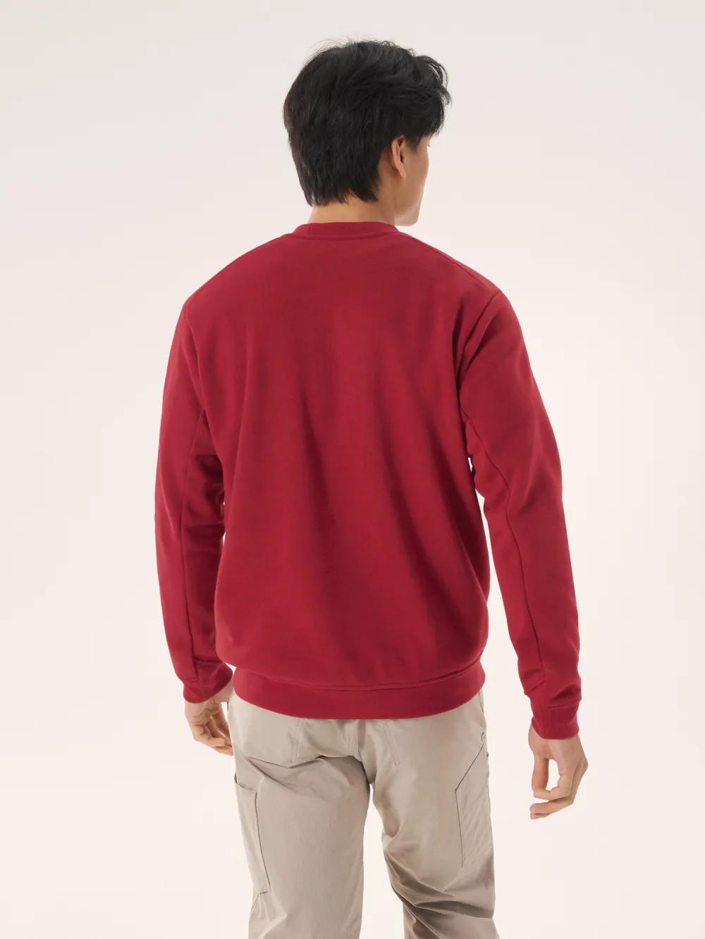 Emblem Fleece Crew Neck Pullover Men's