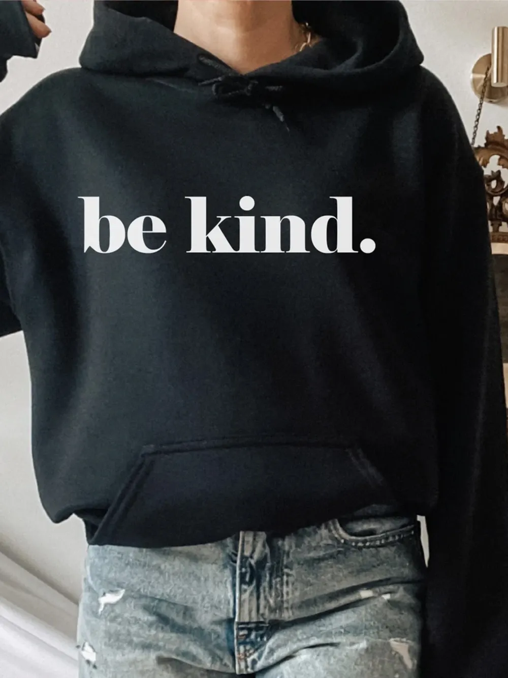 Be Kind Pattern Hoodie