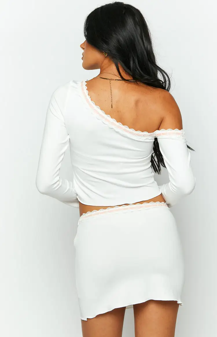 Oakleigh White Mini Skirt