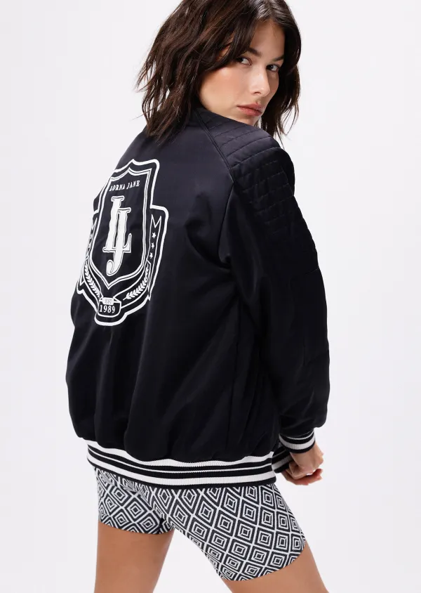 Double Time Quilted Bomber Jacket