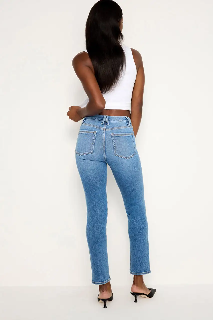 GOOD CLASSIC SLIM STRAIGHT MOTO JEANS