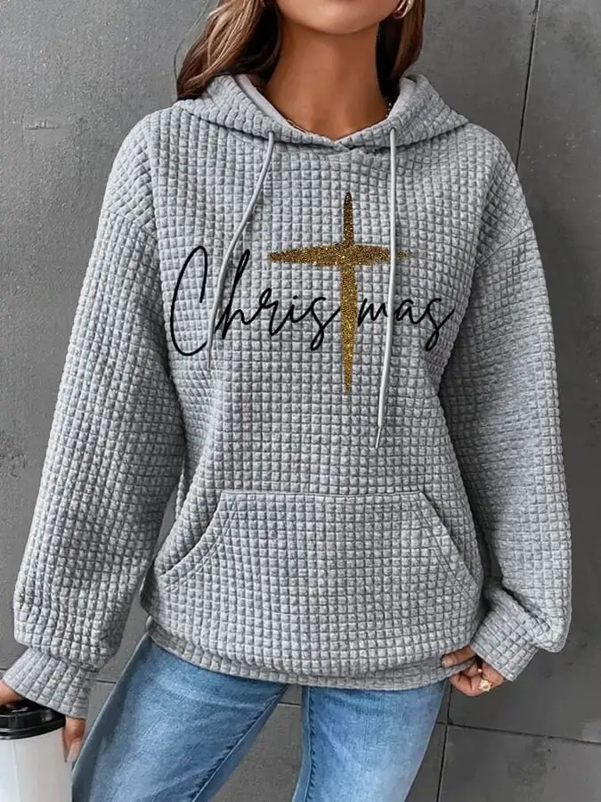 Women's Merry Christmas  Print Casual Sweatshirt