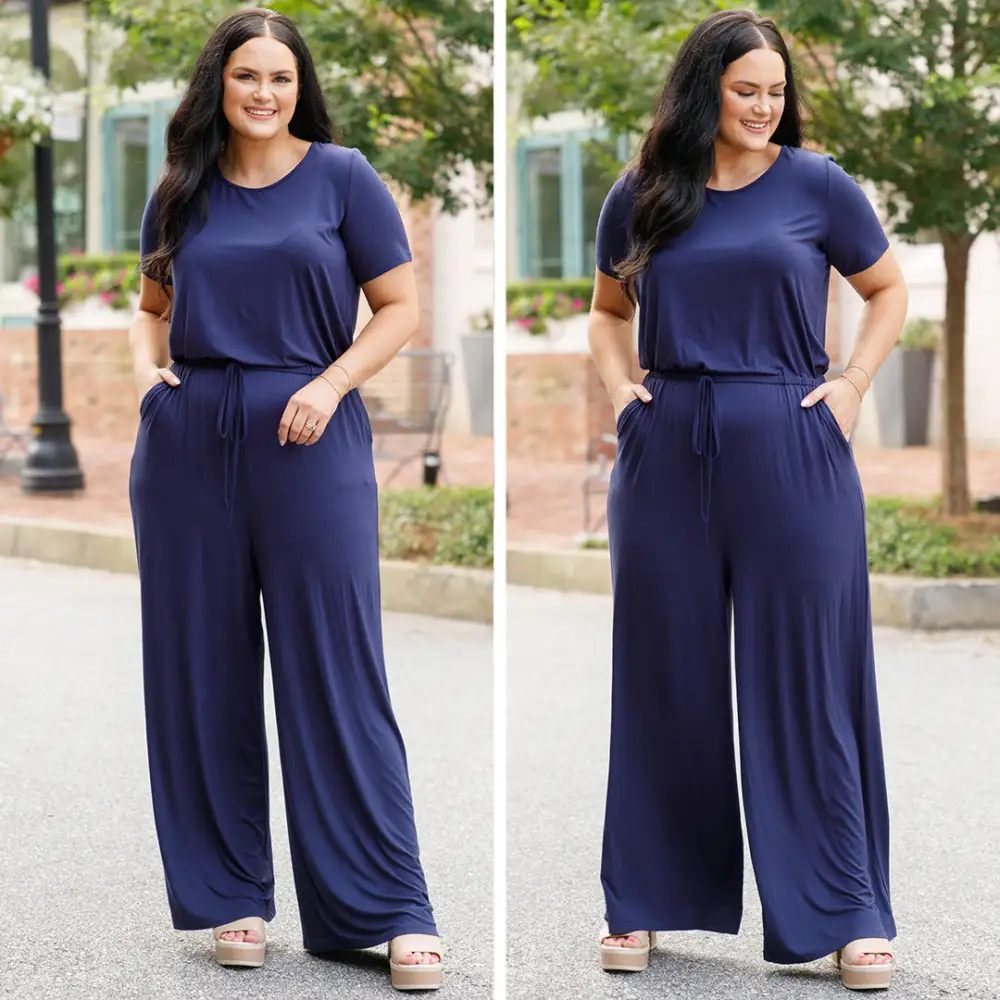 Louder Than Words Jumpsuit, Navy