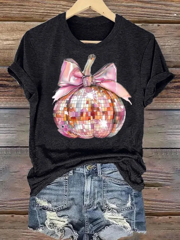 Sequin Pumpkin Tee