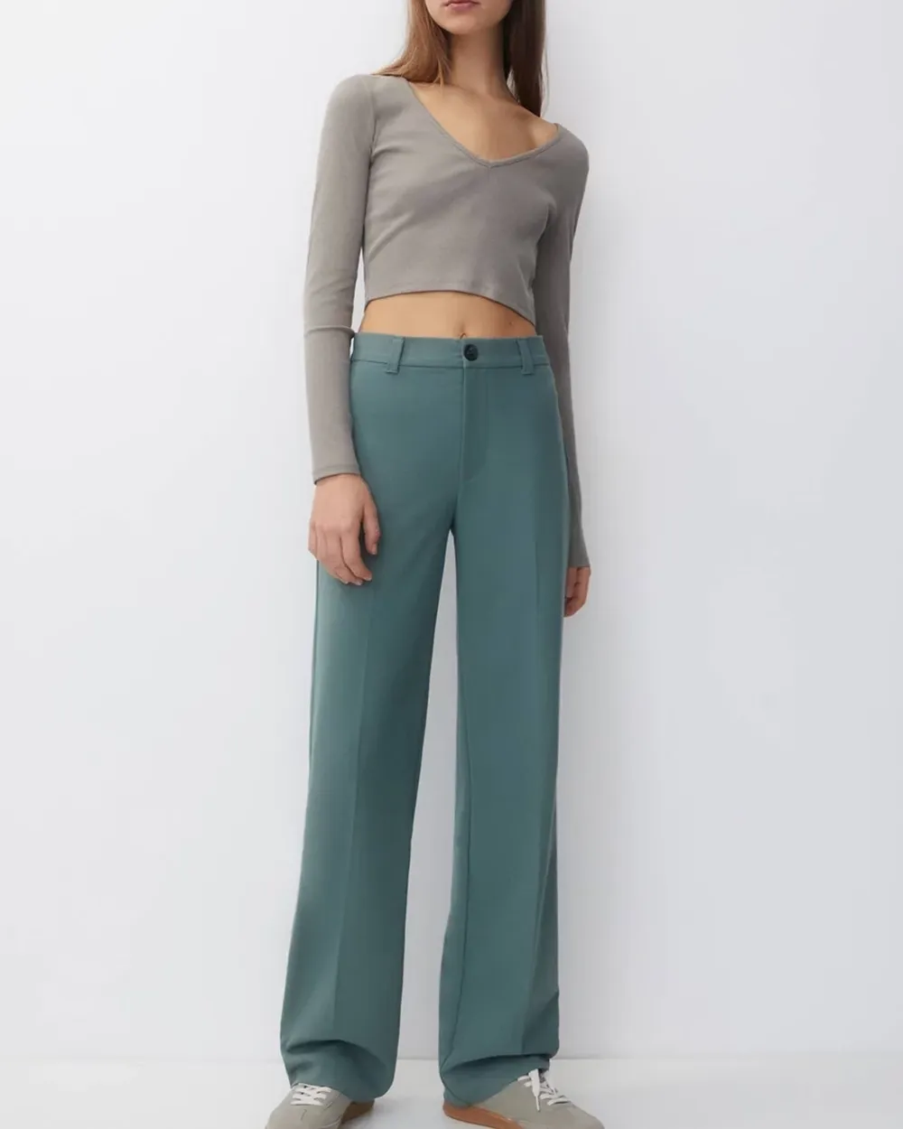 Smart Straight-leg Trousers