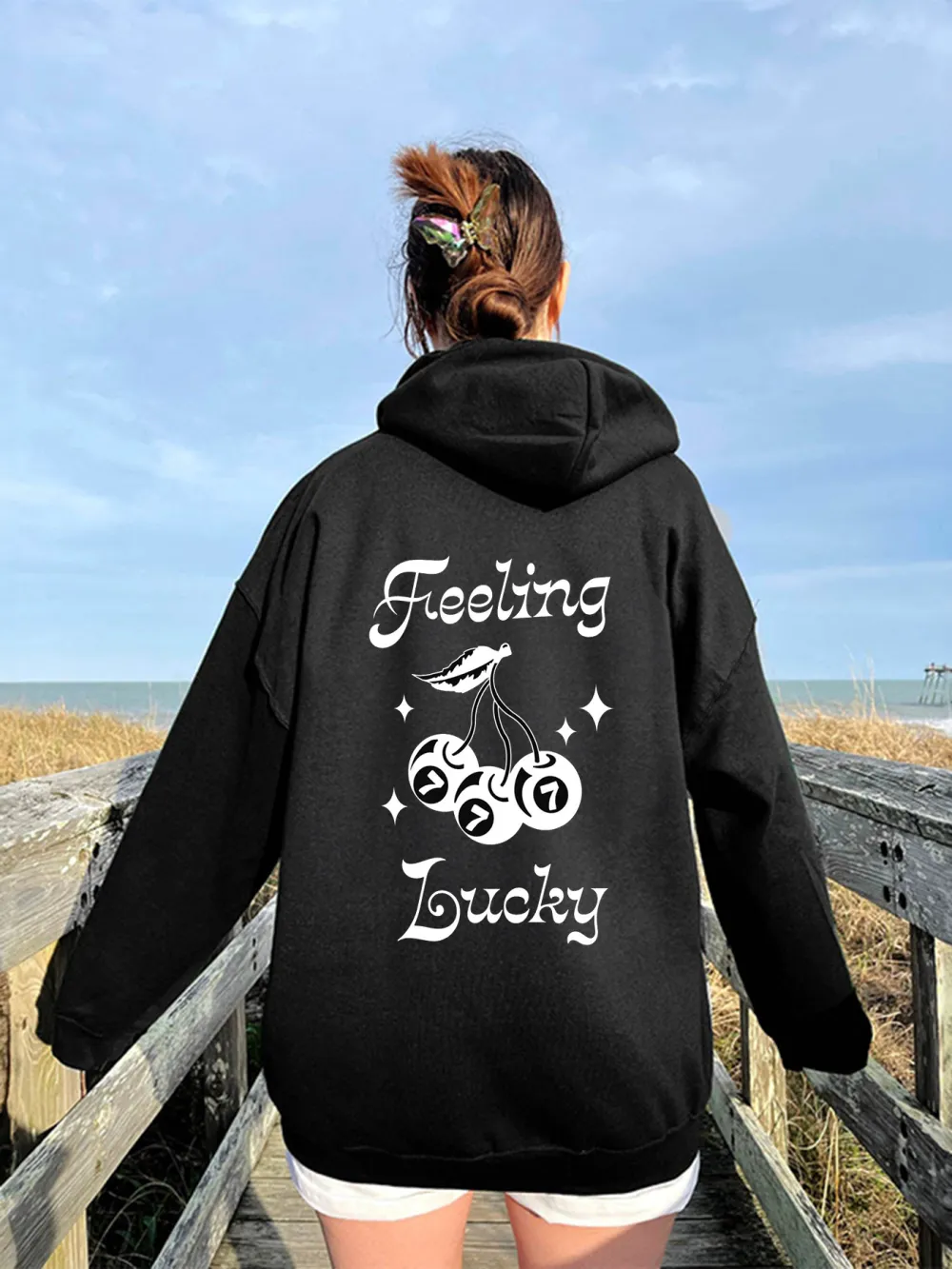 Feeling Lucky Pattern Hoodie