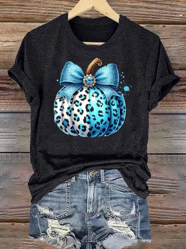 Leopard Gem Pumpkin Tee