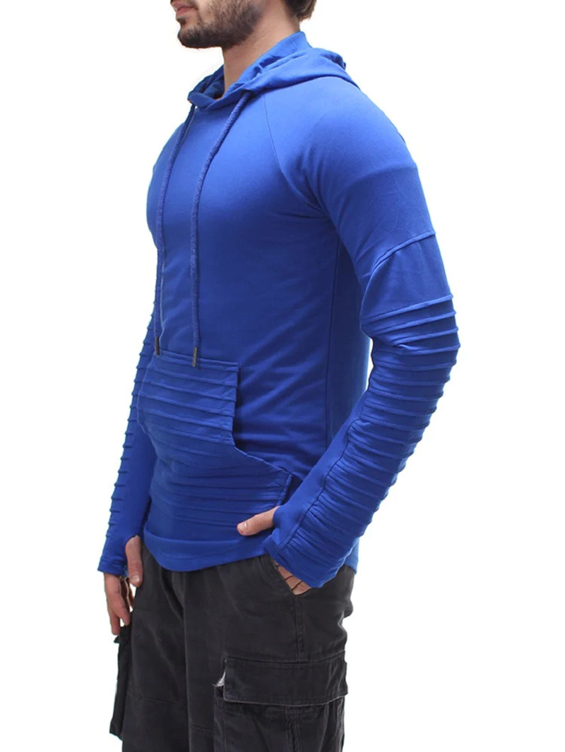 Men's Fashion Ribbed Hoodie