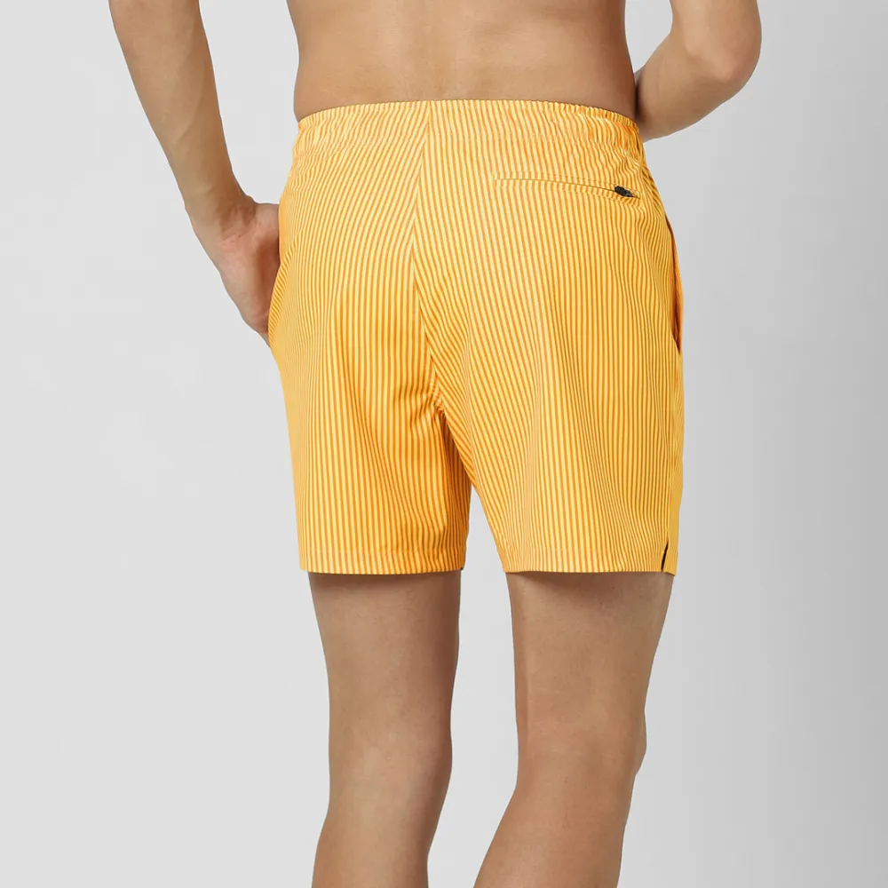 Boys Striped Swim-Yellow