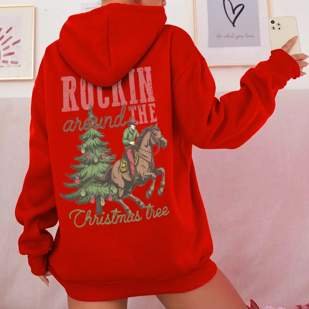 rockin the Christmas tree Women's hoodie