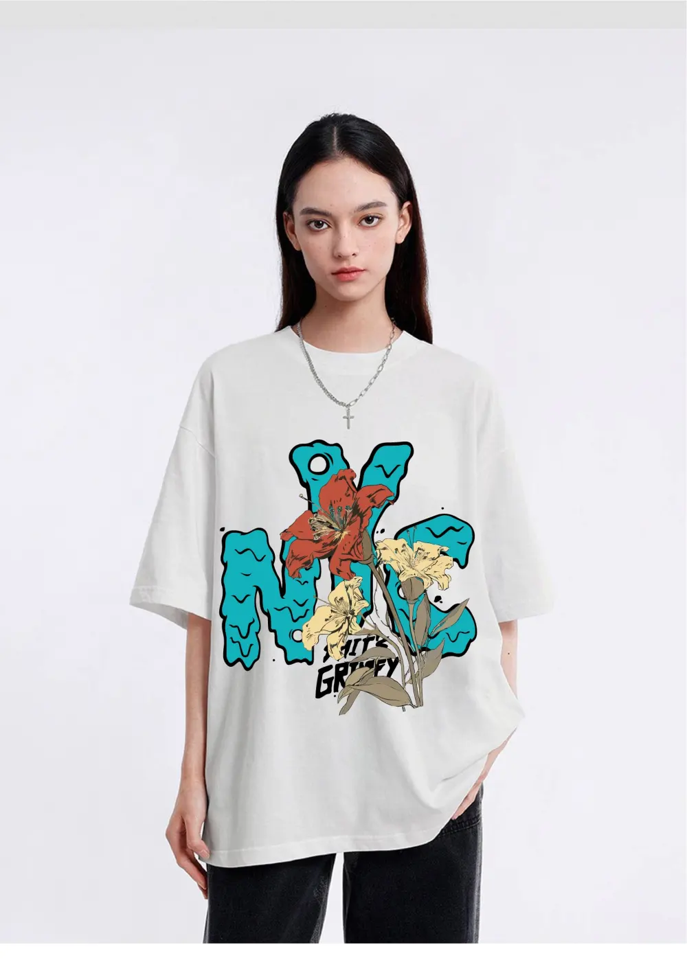 Women's letter printed T-shirt