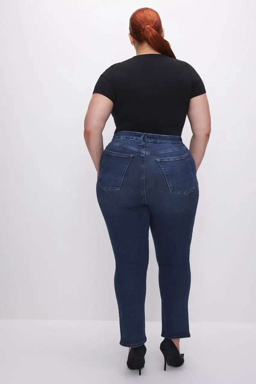 POWER STRETCH PULL-ON STRAIGHT JEANS