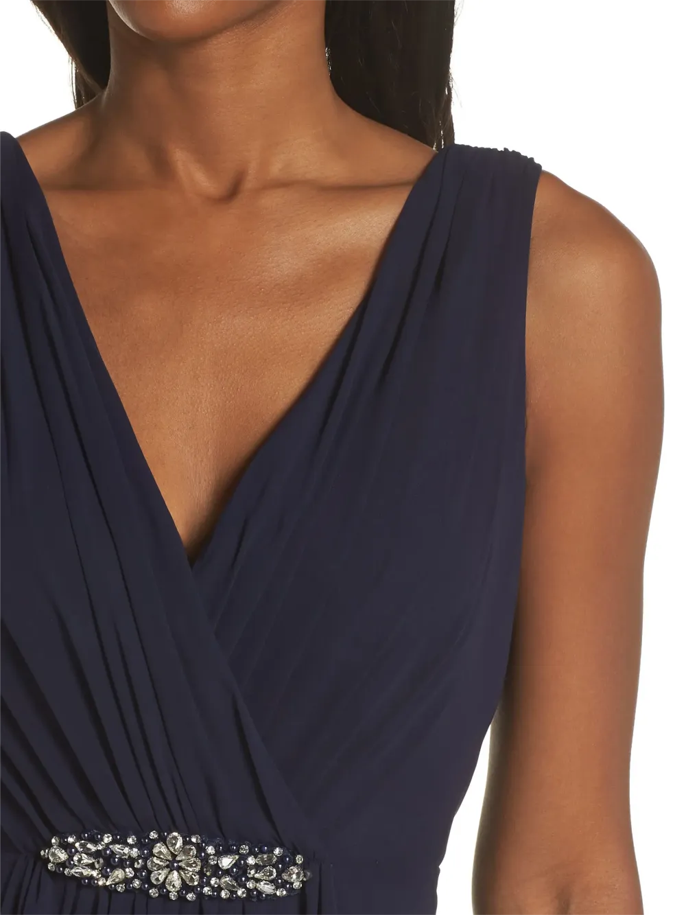 Sleeveless V-neck Dress