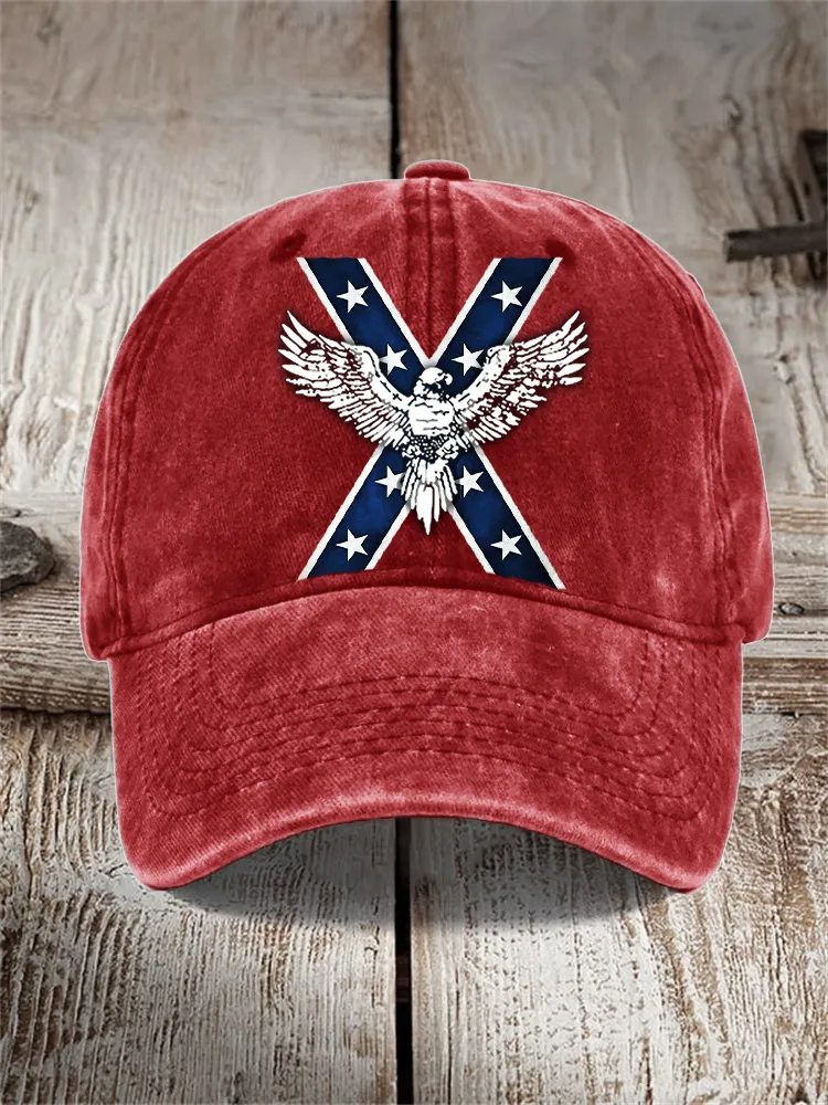 Men's American Eagle Rebel Flag Washed Cap