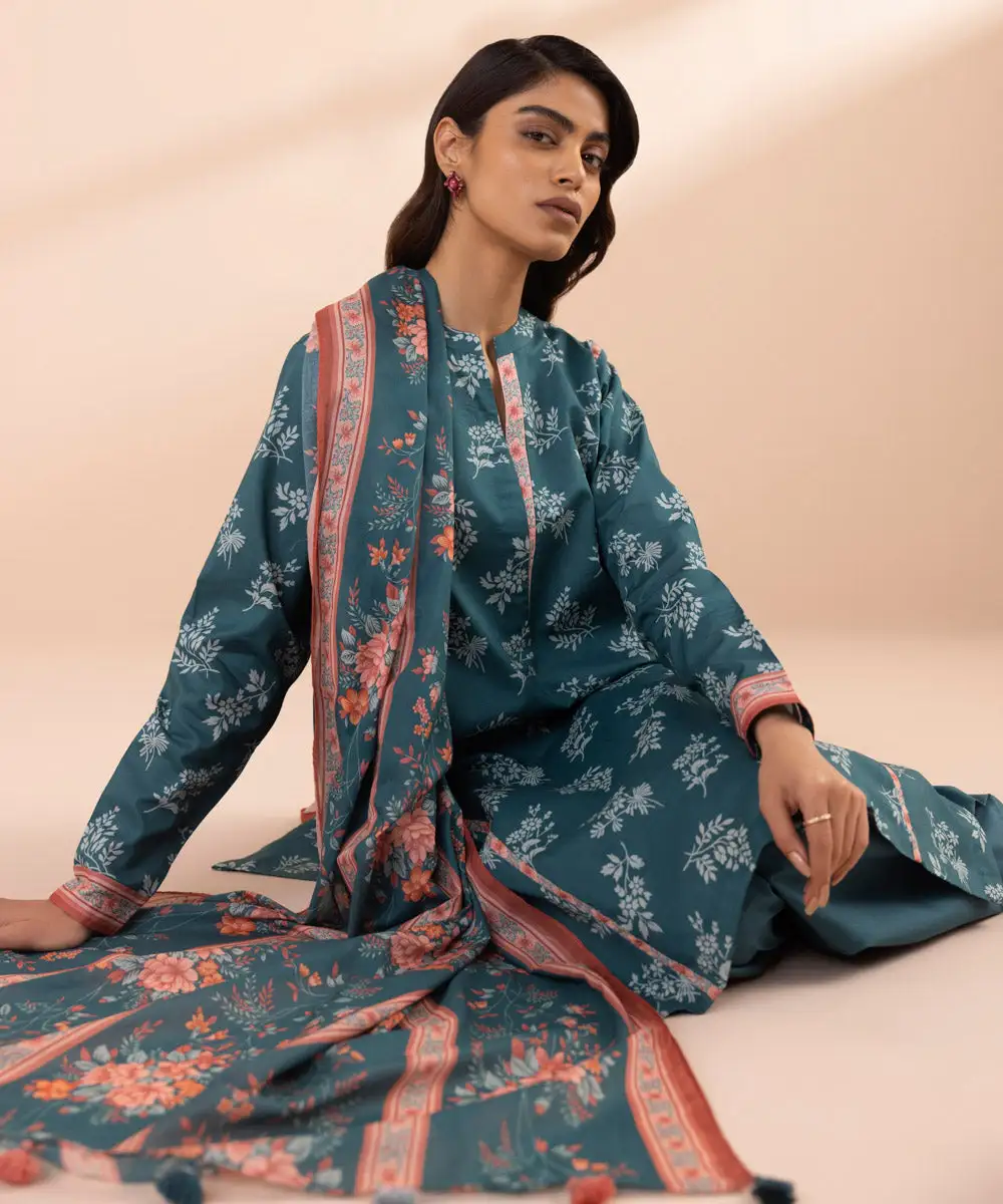 3 Piece - Printed Lawn Suit