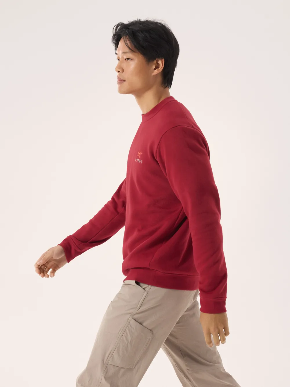 Emblem Fleece Crew Neck Pullover Men's