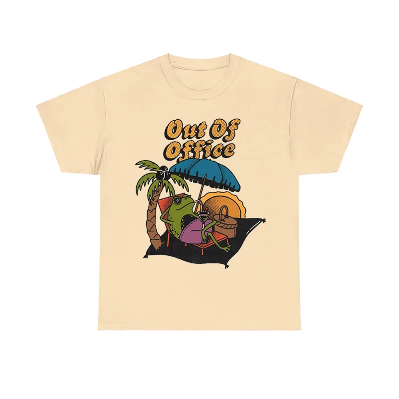 Women's Out of Office Funny Pattern Printed Tee