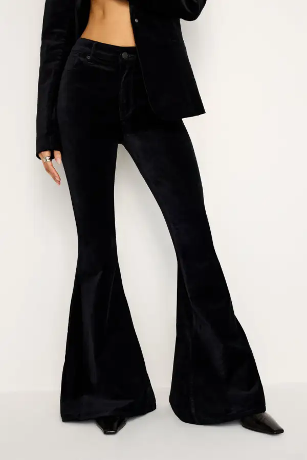 GOOD WAIST SUPER FLARE VELVET PANTS