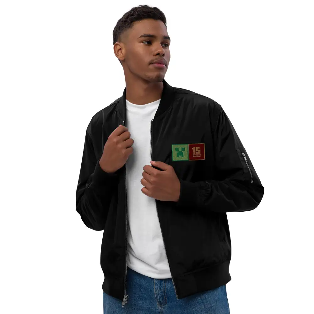 Minecraft 15th Anniversary Embroidered Adult Jacket