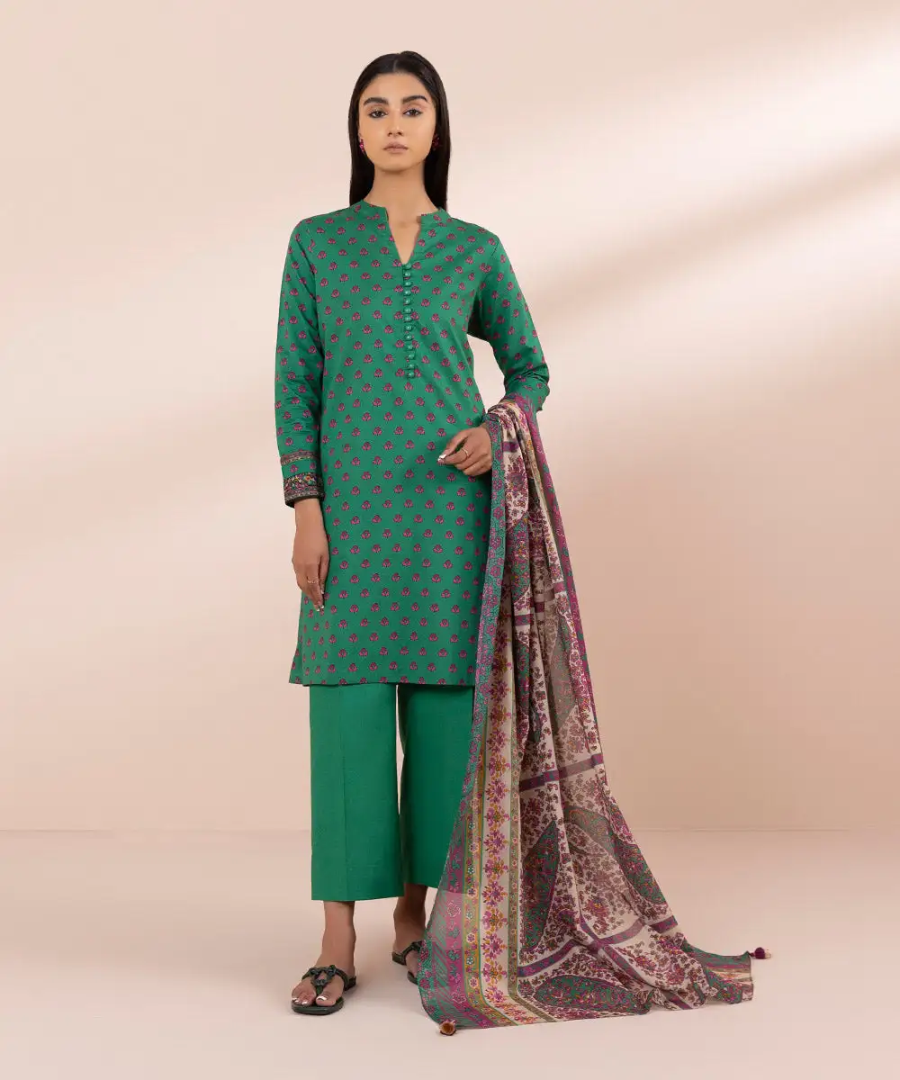 3 Piece - Printed Lawn Suit