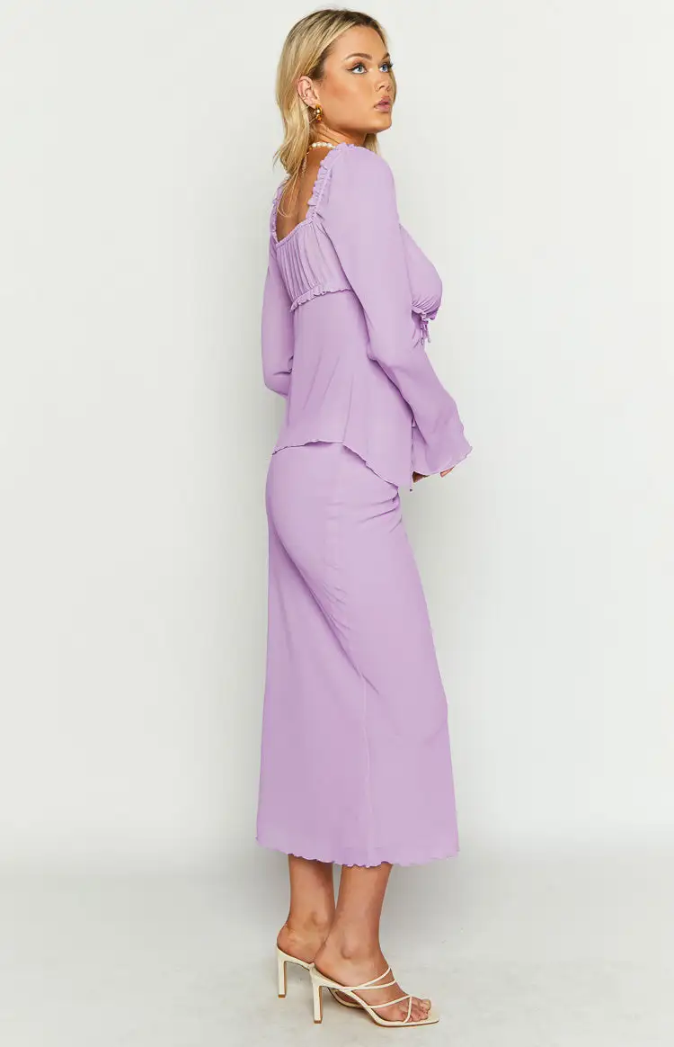 Kennedy Lilac Maxi Skirt