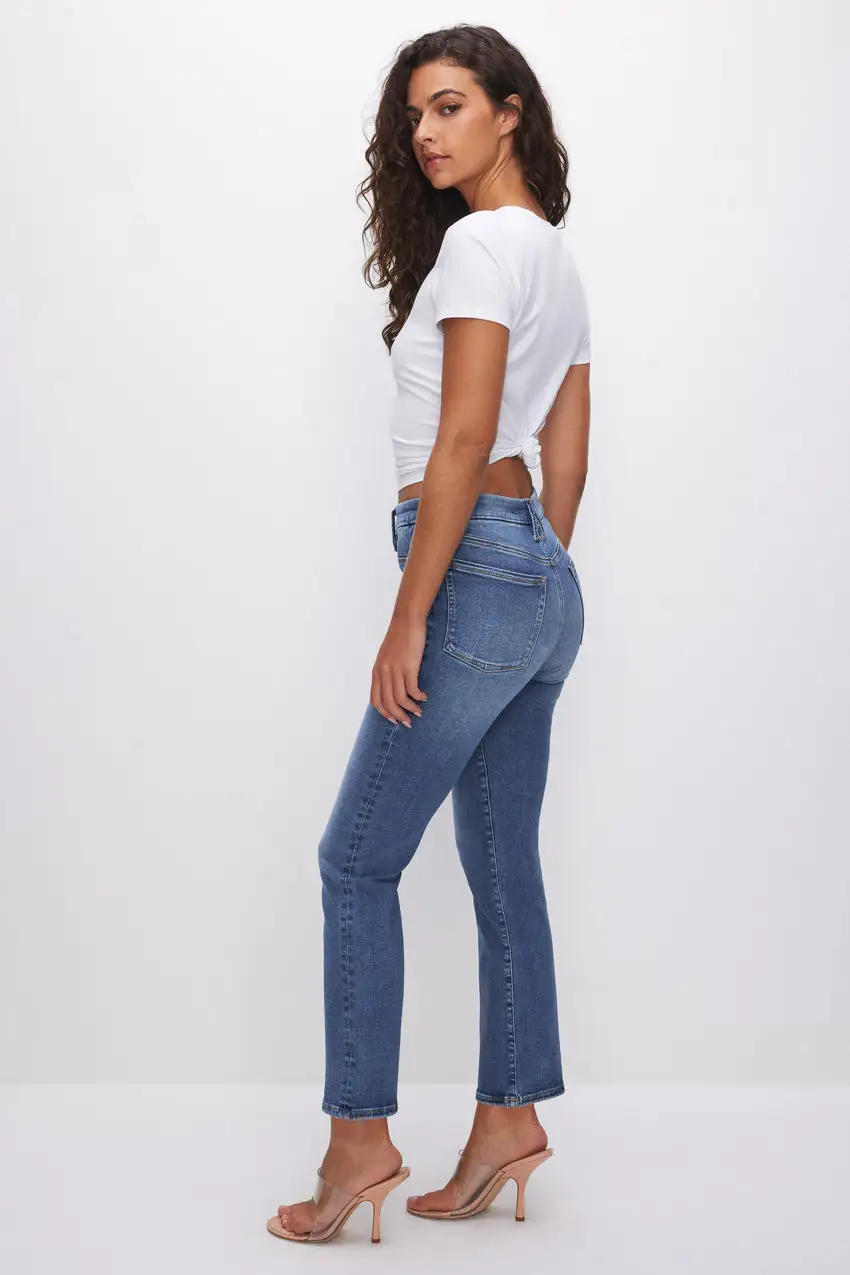 POWER STRETCH PULL-ON STRAIGHT JEANS