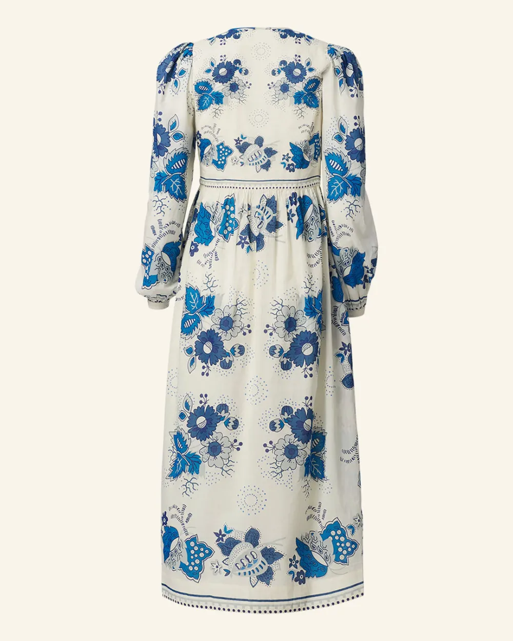 Winifred Blue China Panel Dress