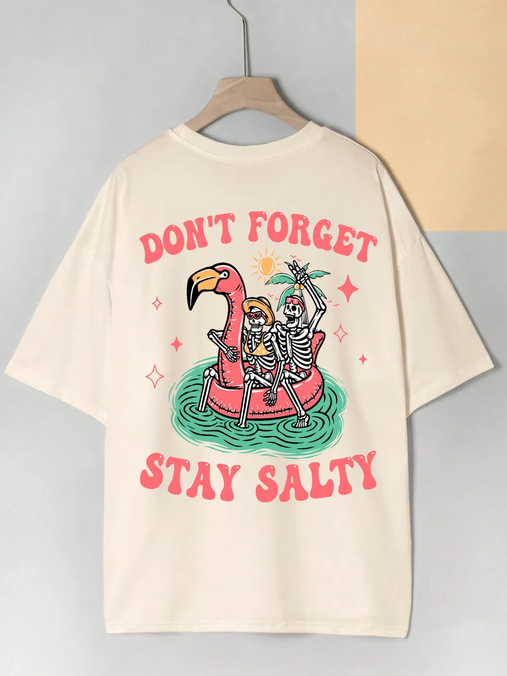 DON‘T FORGET STAY SALTY Women's short-sleeved crew neck T-shirt