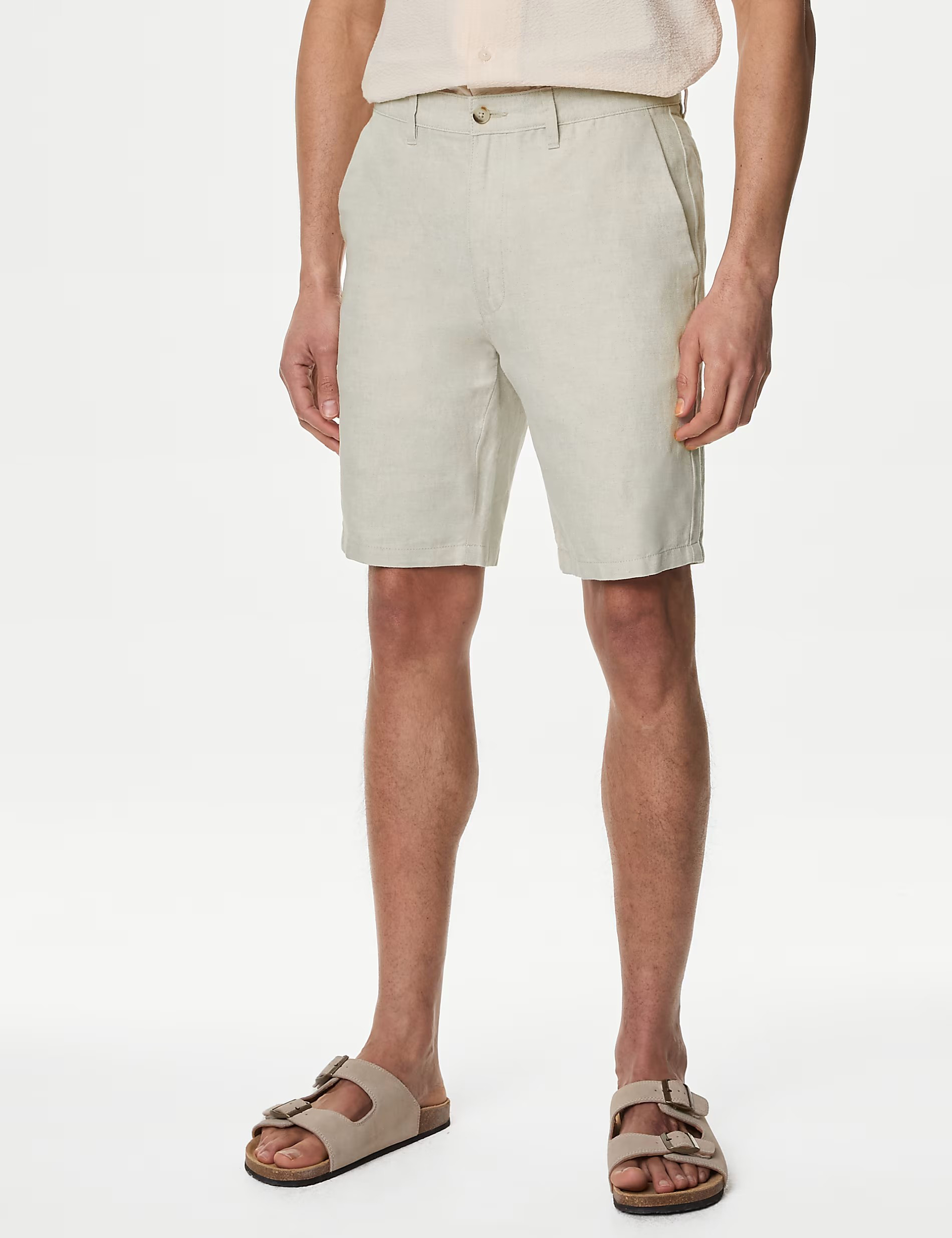 Linen Blend Chino Shorts